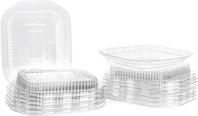 COPERCHIO IN PLASTICA TRASPARENTE PER VASCHETTA IN ALLUMINIO 1/2/4 PORZIONE (100 PEZZI)