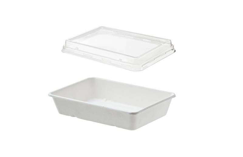 COPERCHIO RPET  PER VASCHETTA FONDO RETTANGOLARE 800 ML (50 PEZZI)