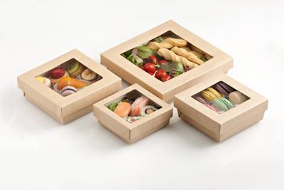 BOX CON FINESTRA 18X18X4 20 PEZZI