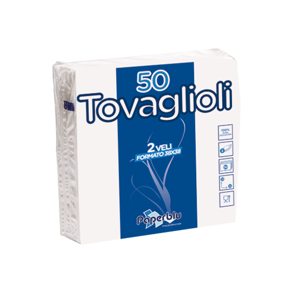 TOVAGLIOLI DOPPIO VELO  38X38 CM - 32 CONFEZIONI