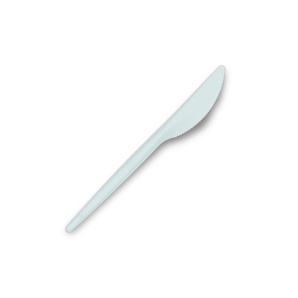 COLTELLI IN PLASTICA BIANCA RIUTILIZZABILI - 1200 PEZZI