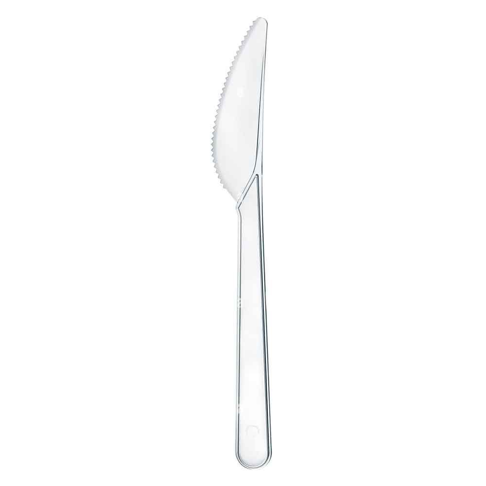 COLTELLO ULTRA RESISTENTE TRASPARENTE RIUTILIZZABILE -  1000 PEZZI