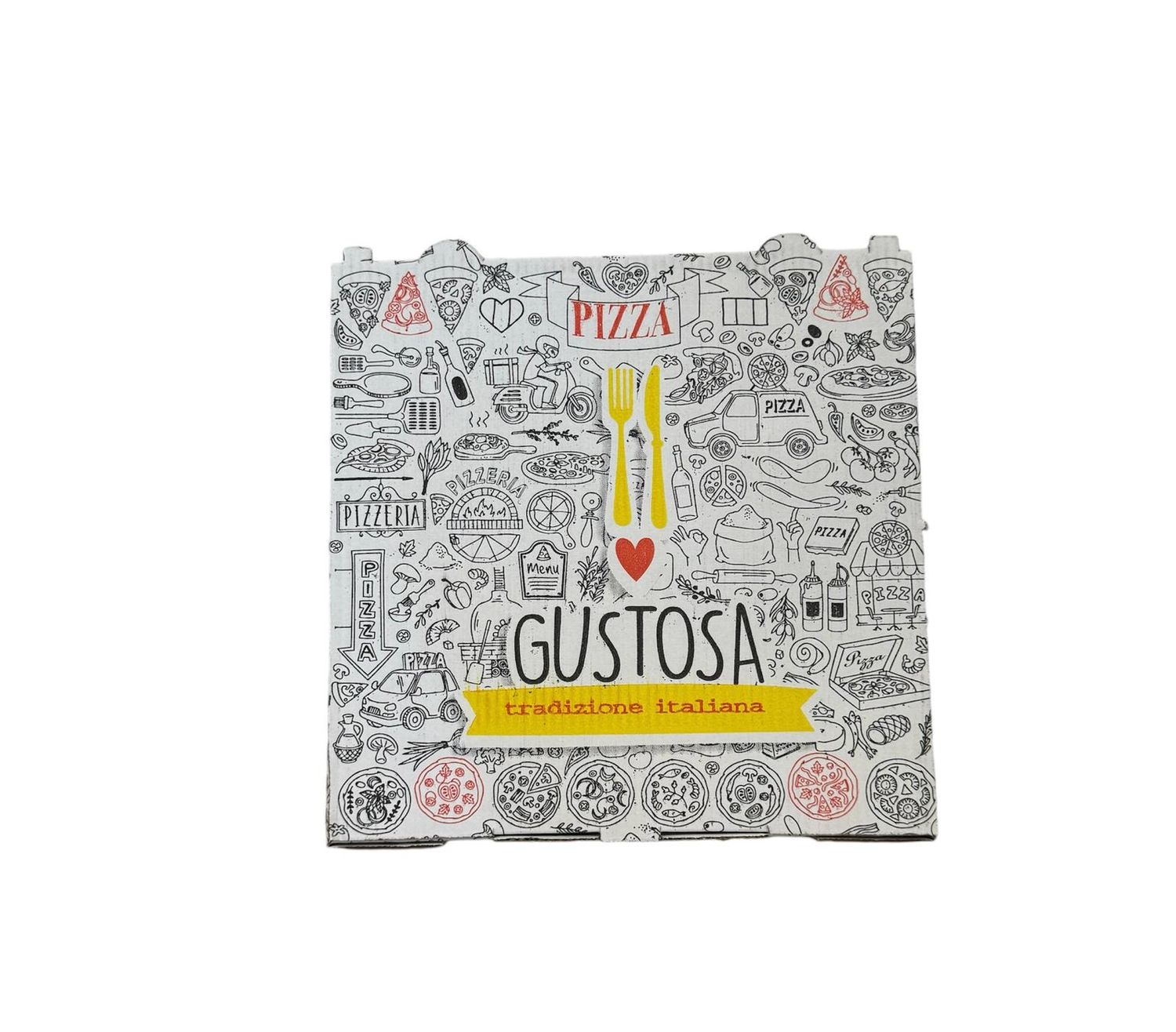 CONTENITORE PIZZA BIANCO 24X24 - 100 PEZZI
