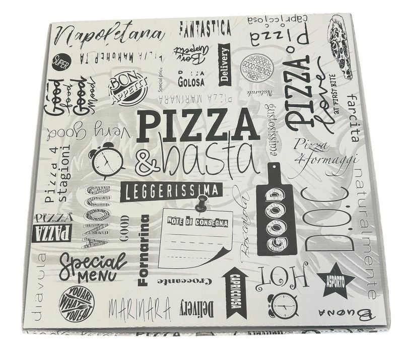CONTENITORE PIZZA BIANCO IT 36x36 - 100  PEZZI