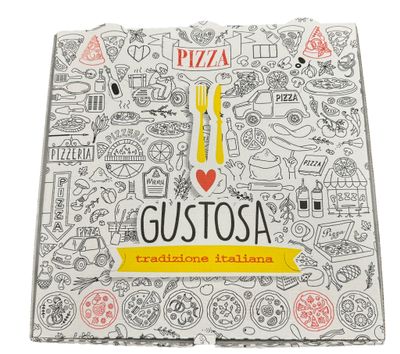 CONTENITORE PIZZA BIANCO AM 40X40 - 50 PEZZI