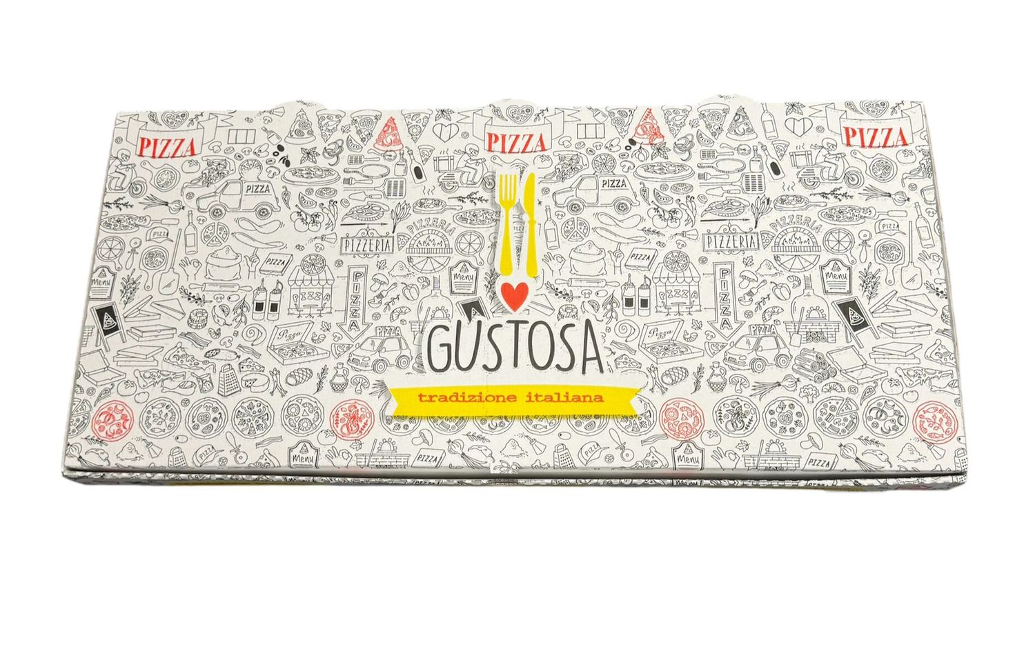 CONTENITORE PIZZA BIANCO AM 35X75 - 50 PEZZI