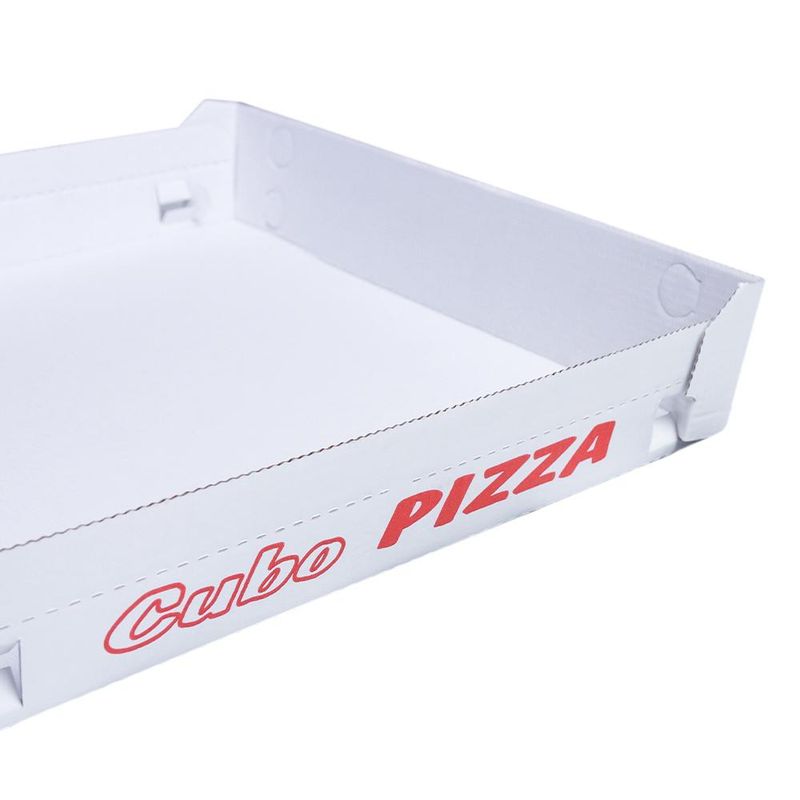 CONTENITORE CUBO PIZZA BIANCO 32X32  - 190 PEZZI