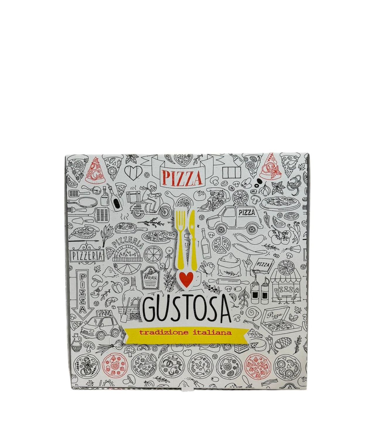 CONTENITORE PIZZA BIANCO AM 45x45- 50 PEZZI