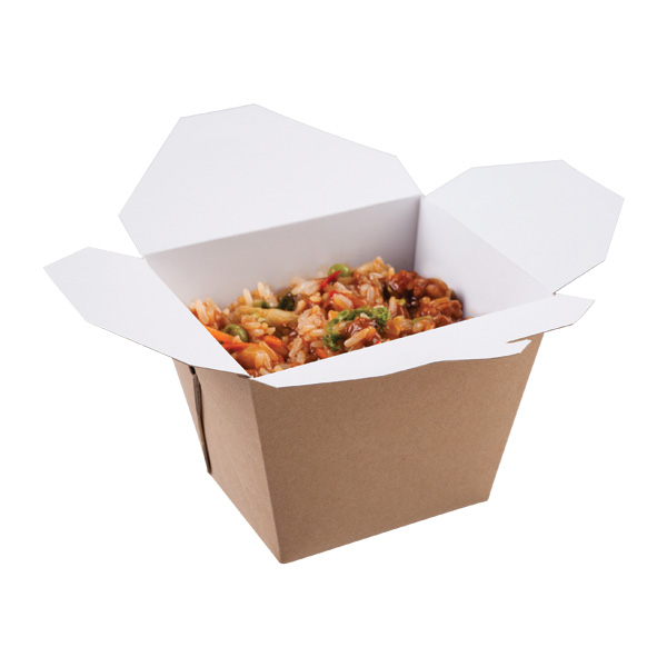 CONTENITORE DA ASPORTO AD INCASTRO AVANA 475 ML - 25 PEZZI