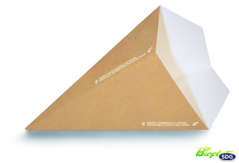 CONO PORTA FRITTI GRANDE COMPOSTABILE - 50 PEZZI