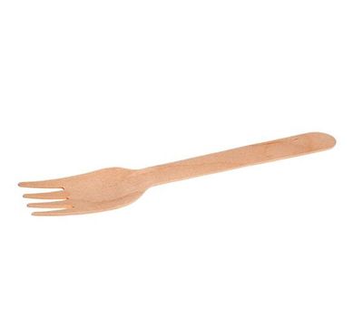 FORCHETTA IN LEGNO DI BETULLA 16cm - 100 PEZZI