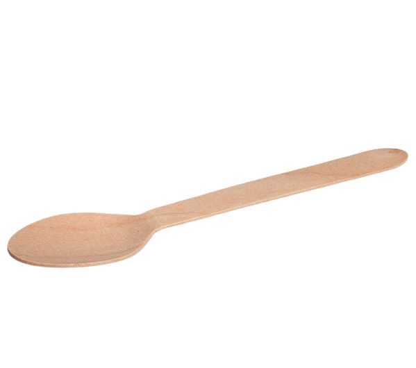 CUCCHIAIO IN LEGNO DI BETULLA 16cm - 100 PEZZI