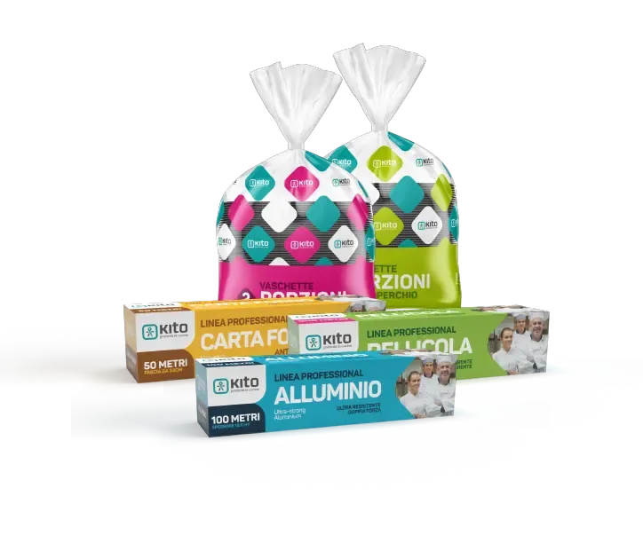 Alluminio, pellicola e carta forno