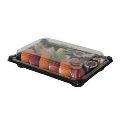 VASSOIO NERO SUSHI GRANDE CON COPERCHIO-                                                     200 PEZZI