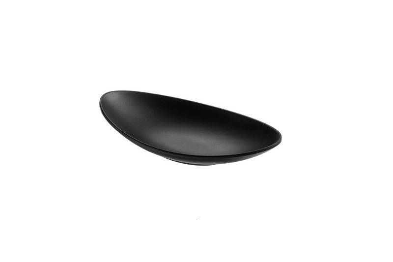 COPPETTA NERA MELAMINA 18X10X3.5