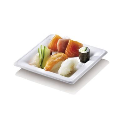 PIATTI PIANI QUADRATI IN POLPA VARIE MISURE