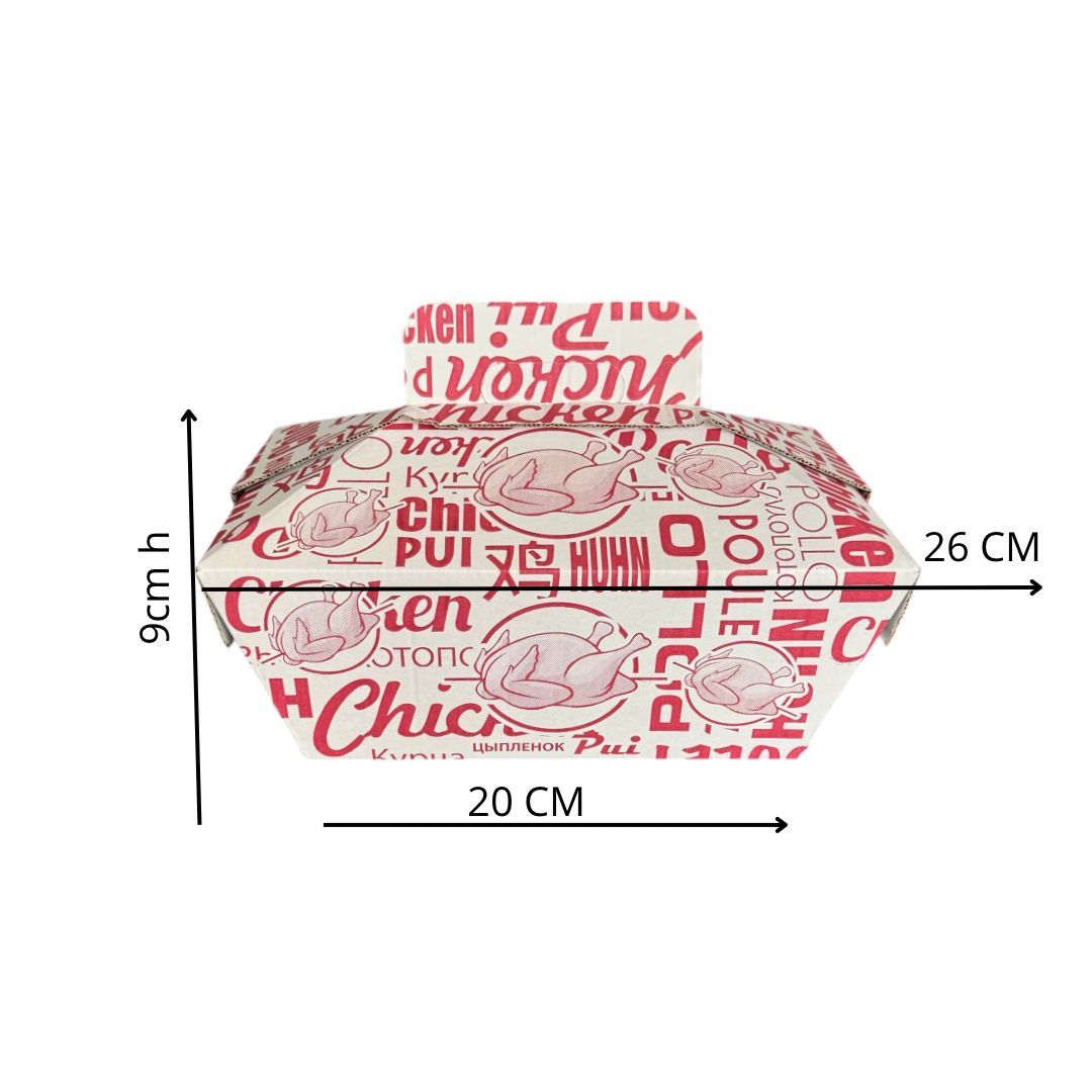BOX POLLO CON INTERNO IN ALLUMINIO, 80 PEZZI