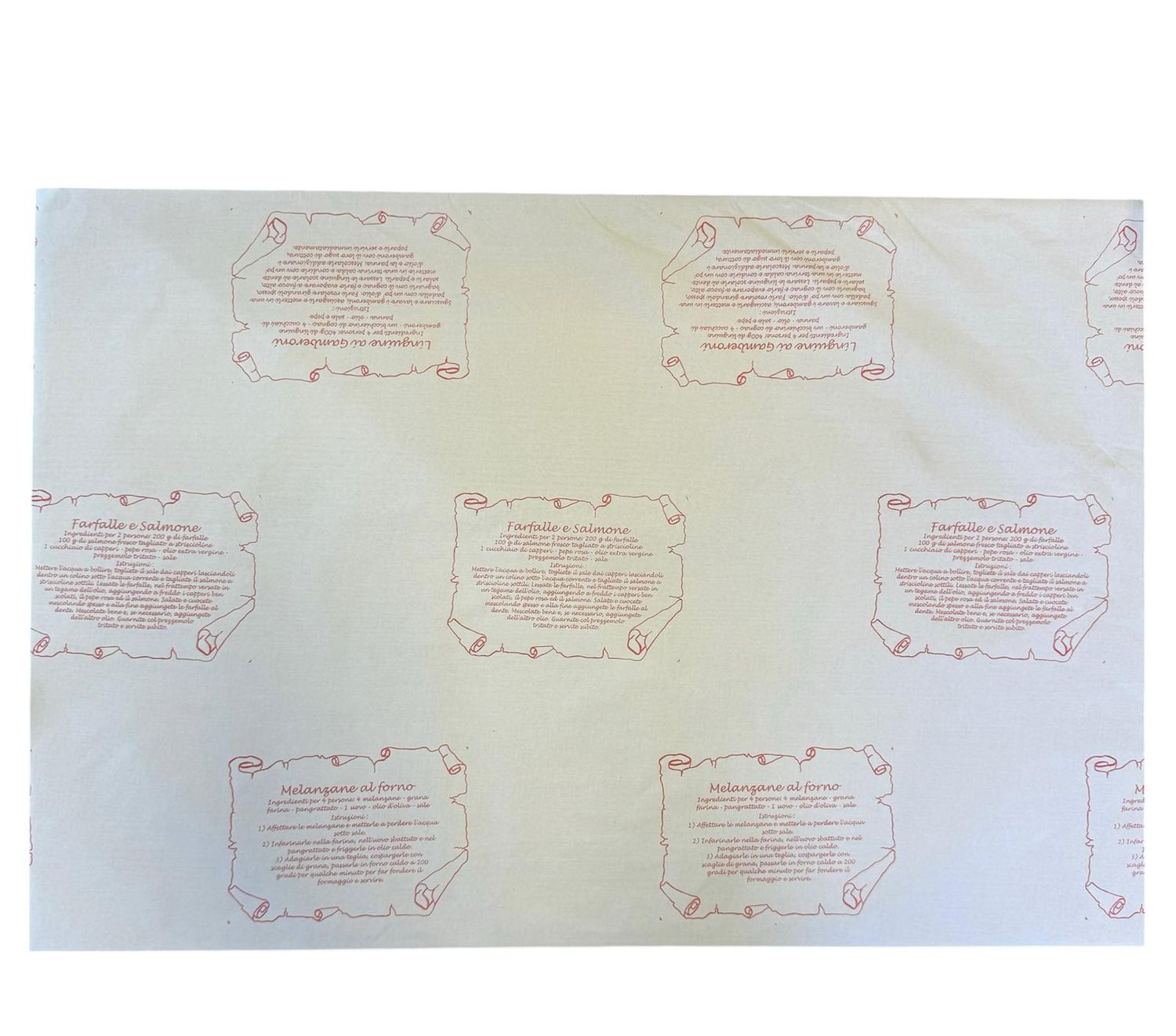 CARTA VELINA STAMPA RICETTE 65X45, 15 KG
