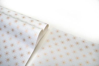 CARTA PATINATA BIANCA STELLINE ORO, 10 KG
