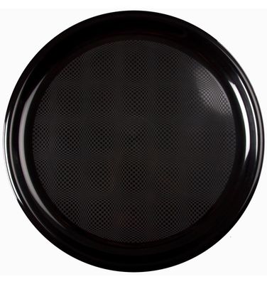 PIATTO PIZZA IN PP NERO 350MM - 12PZ