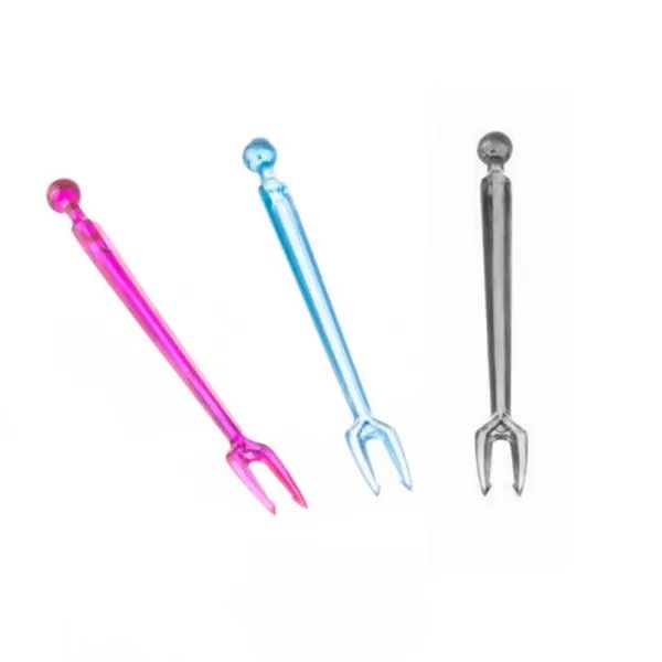 FORCHETTINE A DUE PUNTE COLORATE - 1000PZ