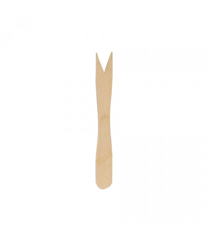 FORCHETTINE A DUE PUNTE IN LEGNO  9CM - 1000PZ