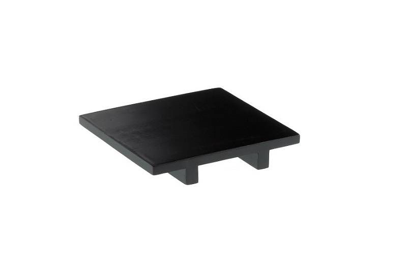 VASSOIO SUSHI IN BAMBOO NERO 15X15X2.5 CM
