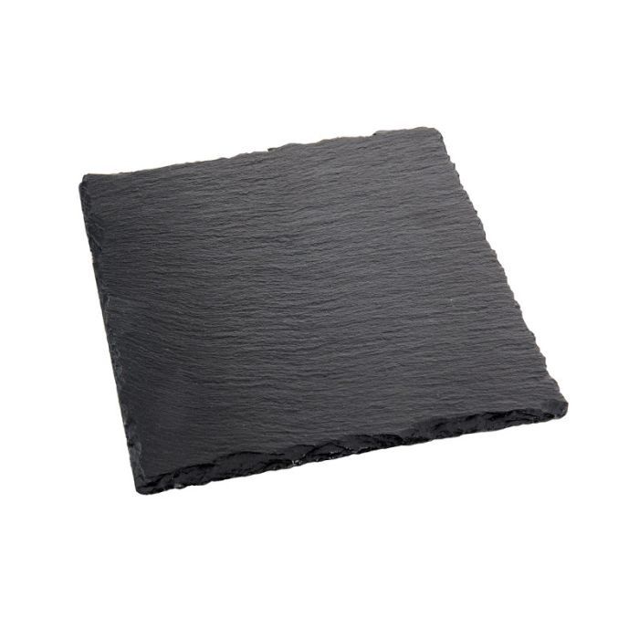 VASSOIO QUADRATO NERO IN ARDESIA