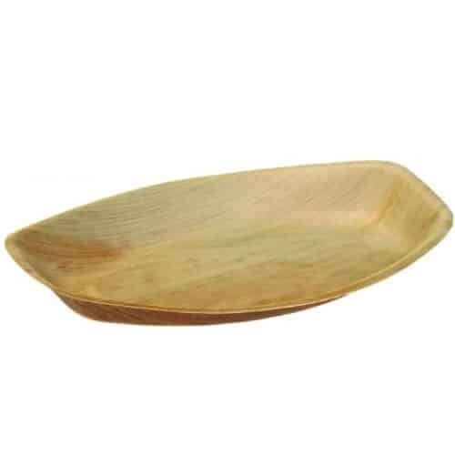 VASSOIO OVALE IN FOGLIA DI PALMA 37X23CM  25PZ