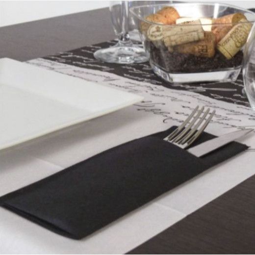 TOVAGLIOLI POCKET IN CARTA A SECCO PIEGATI A TASCA 30X40 - 50 PEZZI