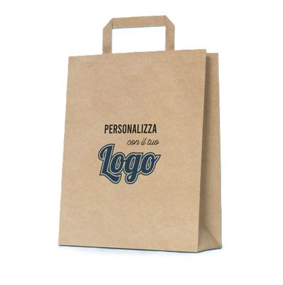 SHOPPER IN KRAFT AVANA CON MANICO PIATTO - VARI FORMATI SHOPPER IN KRAFT AVANA CON MANICO PIATTO - VARI FORMATI