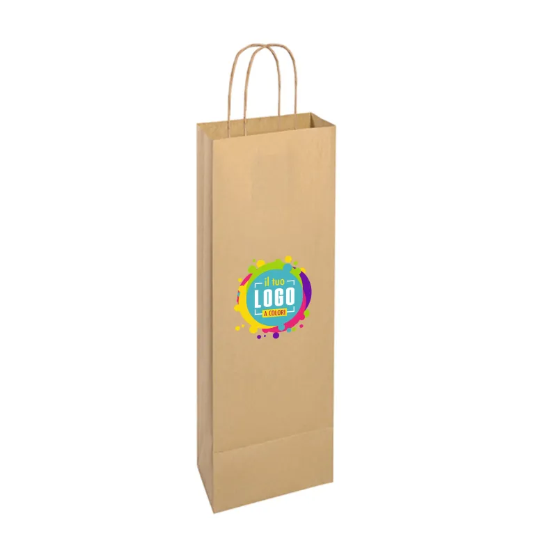 SHOPPER PORTA BOTTIGLIE PERSONALIZZABILE AVANA
