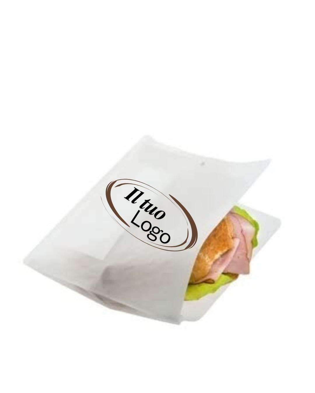 TASCA ANTIGRASSO BIANCA CON TOVAGLIOLO PERSONALIZZABILE