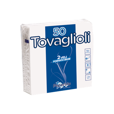 TOVAGLIOLI DOPPIO VELO 38X38 CM - 32 CONFEZIONI TOVAGLIOLI DOPPIO VELO 38X38 CM - 32 CONFEZIONI
