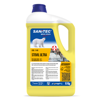 Detergente per lavastoviglie Stovil Ultra per acque dure