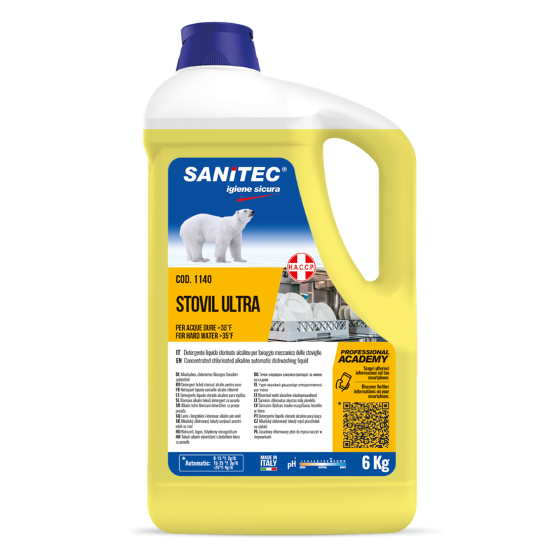Detergente per lavastoviglie Stovil Ultra per acque dure