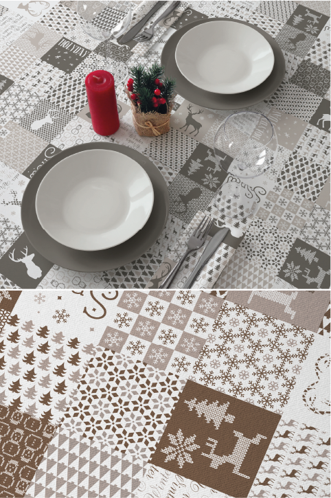 TOVAGLIA AIRLAID 100X100 PATCHWORK