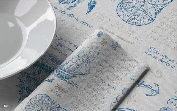 TOVAGLIOLI POCKET IN CARTA A SECCO PIEGATI A TASCA 40X40 BREZZA MARINA