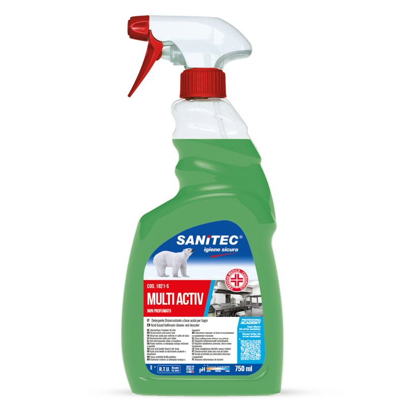 Multiactive disinfettante non profumato 750ml -Disinfettante pronto all'uso  PRESIDIO MEDICO CHIRURGICO