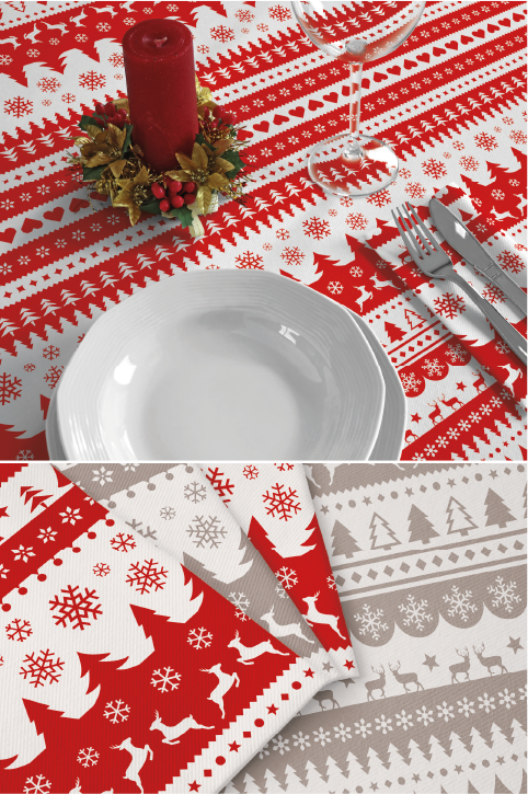 TOVAGLIA AIRLAID 100X100 WINTER - 25 pezzi