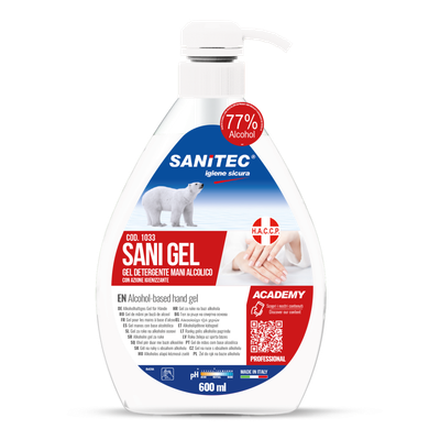 SANI GEL MED – 600ML-Disinfettante mani a base alcol senza risciacquo