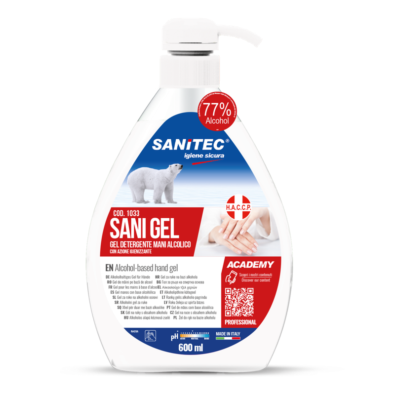 SANI GEL MED – 600ML-Disinfettante mani a base alcol senza risciacquo