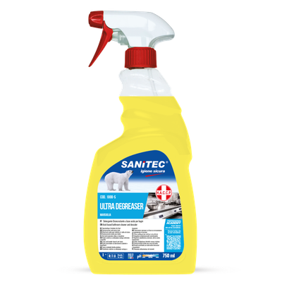 ULTRA DEGREASER LIMONE – 750ML Detergente ultra sgrassante al profumo limone H.A.C.C.P.