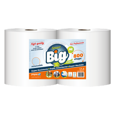 BOBINA SMART BIG 2 VELI 800 STRAPPI - 2 ROTOLI BOBINA SMART BIG 2 VELI 800 STRAPPI - 2 ROTOLI