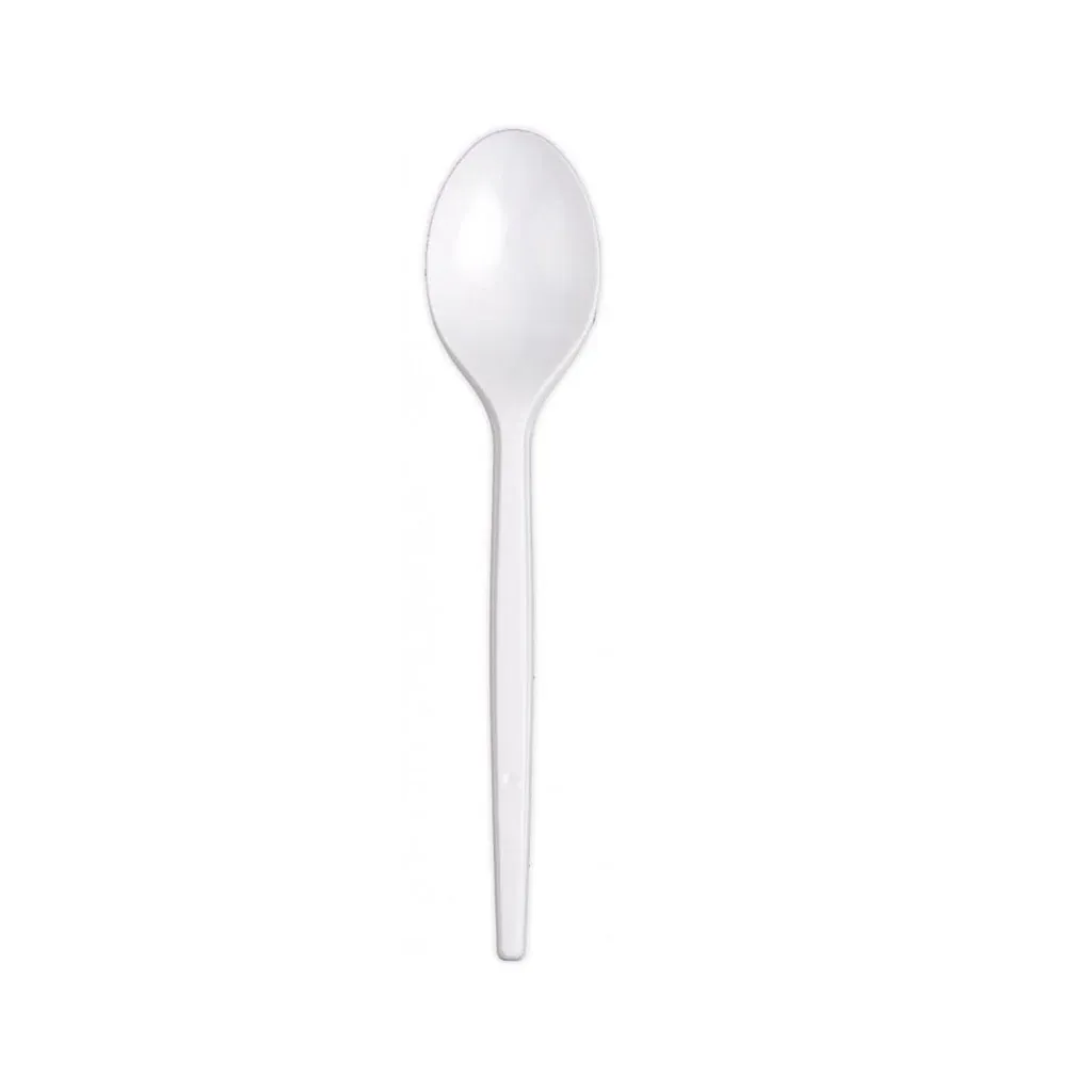 CUCCHIAIO IN PLASTICA BIANCA RIUTILIZZABILI  - 1200 PEZZI
