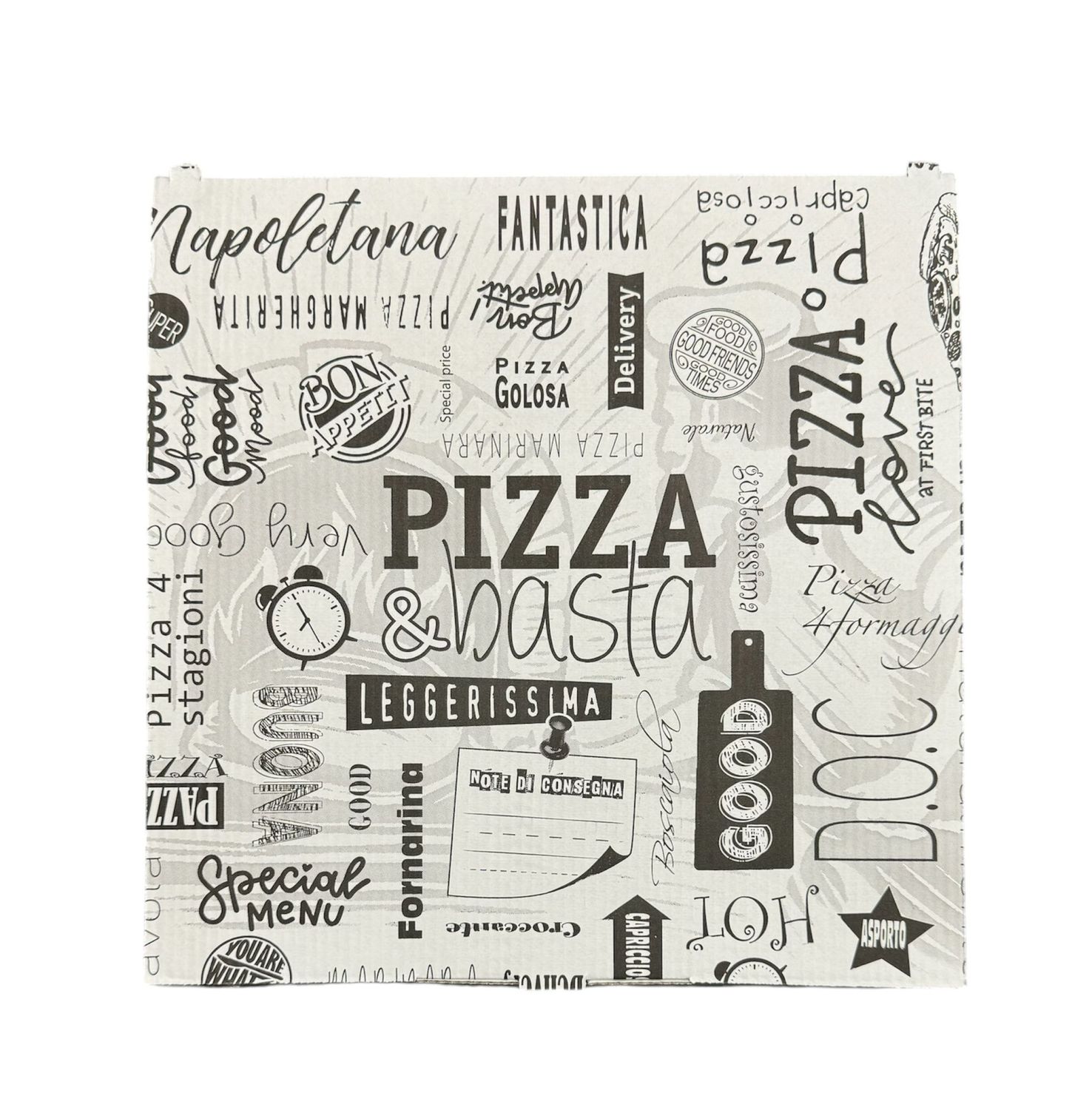 CONTENITORE PIZZA BIANCO IT 29X29 - 100 PEZZI CONTENITORE PIZZA BIANCO IT 29X29 - 100 PEZZI
