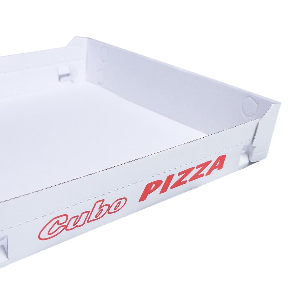 CONTENITORE CUBO PIZZA BIANCO 32X32  - 190 PEZZI