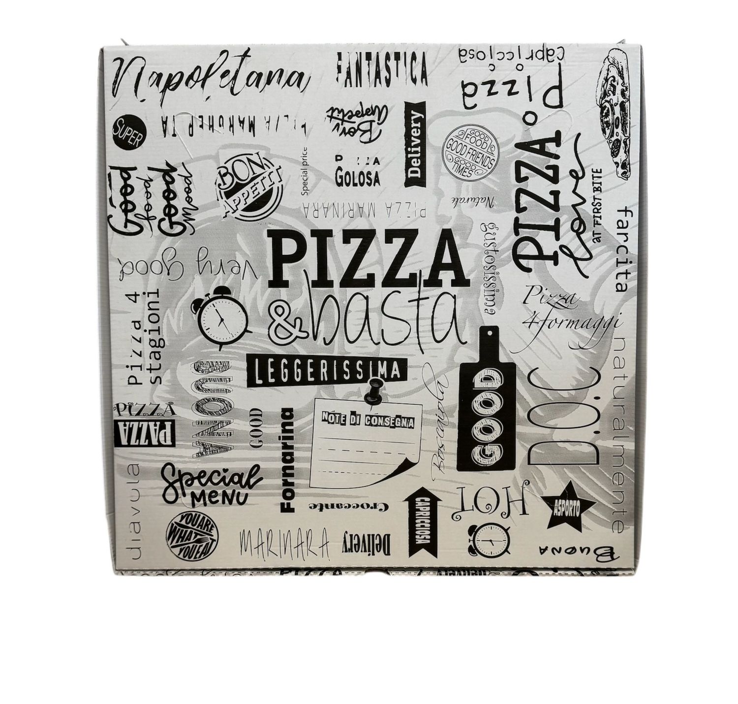 CONTENITORE PIZZA bianco AM 50x50 - 50 PEZZI CONTENITORE PIZZA bianco AM 50x50 - 50 PEZZI
