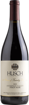 Bottle of Husch Pinot Noir