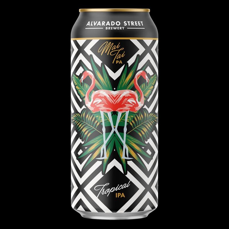 Canned beer with artwork 